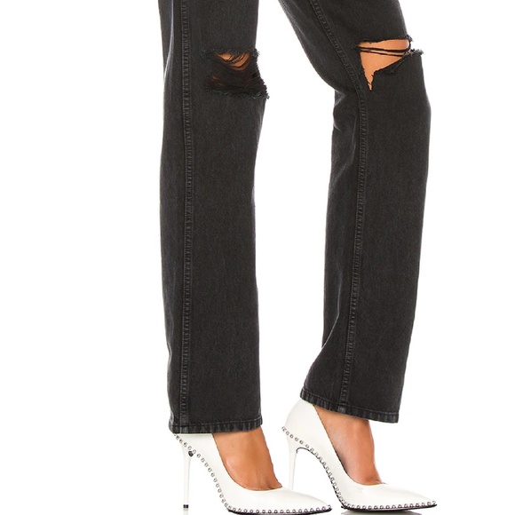 Re/Done Originals Washed Distressed Jeans - Picture 6 of 13